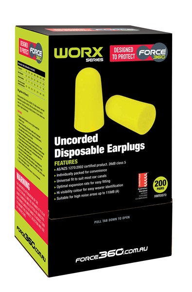 Bullet Shaped Corded Disposable Earplug