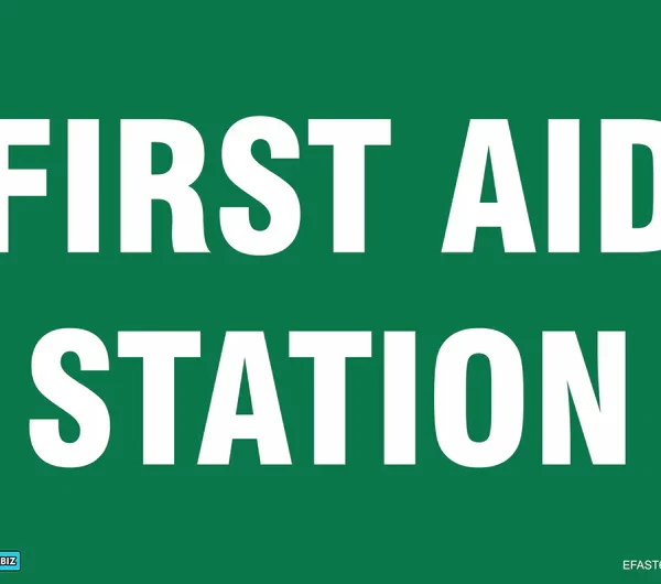 Emergency First Aid Station Sign