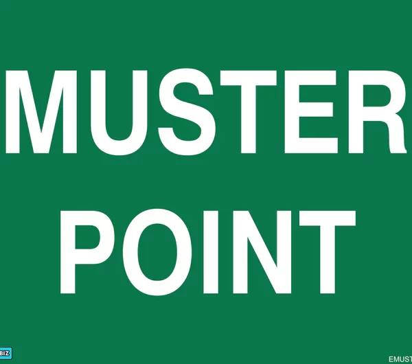Emergency Muster Point Sign
