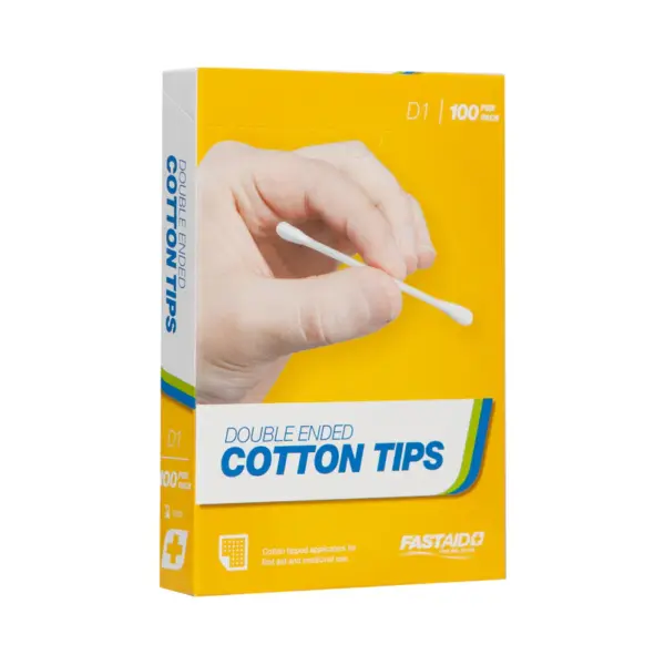 FastAid D1 Double Ended Cotton Tips 100pk