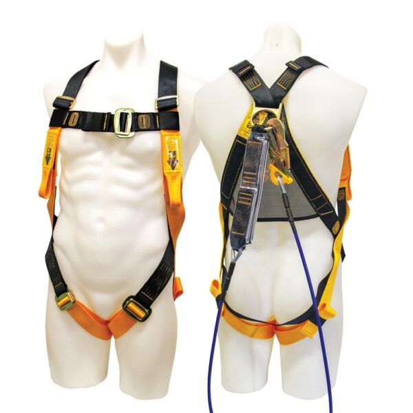B-Safe All Purpose Fall Arrest Harness with 2m Wire Rope Lanyard