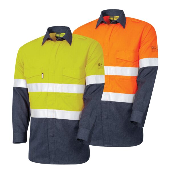 Bool Regular Weight PPE2 Two Tone FR Shirt With Loxy Reflective Tape