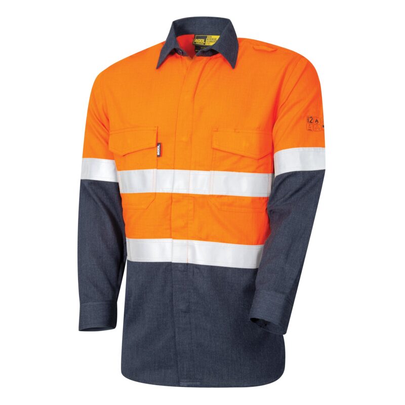 Bool Regular Weight PPE2 Two Tone FR Shirt With Loxy Reflective Tape - Image 2