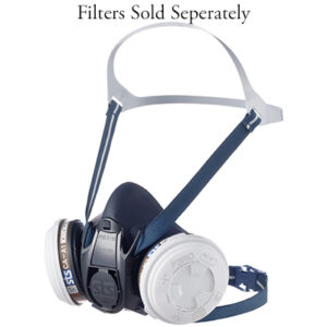 40143 RS01S STS HALF FACE SILICONE RESPIRATOR SMALL (MASK REQUIRES 2 FILTERS)