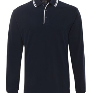JB's wear JB's L/S C/TRAST POLO NAVY/WHITE-2XS
