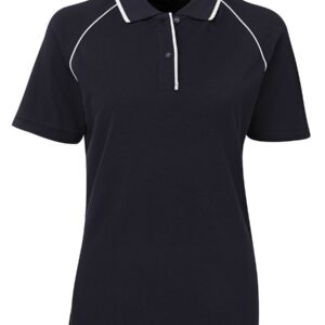 JB's wear JB's LADIES RAGLAN POLO NAVY/WHITE - 08