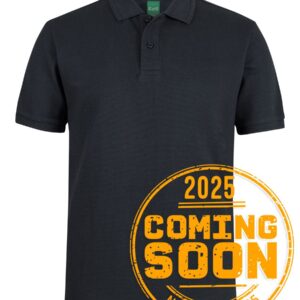 Colours of Cotton C of C 320G POPCORN COTTON POLO BLACK - 3XS