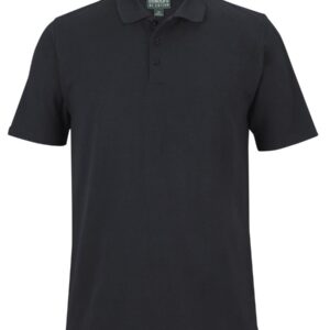 Colours of Cotton C of C COTTON S/S STRETCH POLO BLACK - XS