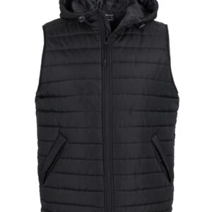 JB's wear JB's HOODED PUFFER VEST BLACK - 3XS