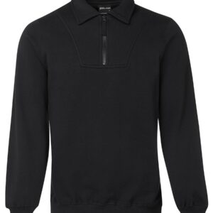 JB's wear JB's 1/2 ZIP FLEECY SWEAT BLACK-2XS