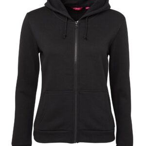 JB's wear JB's LADIES P/C FULL ZIP HOODIE BLACK - 08