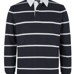 JB's wear JB's YARN DYED RUGBY BLACK/WHITE - 3XS