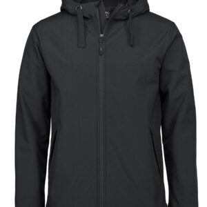 Podium PDM THREE LAYER HOODED SOFTSHELL JACKET BLACK-2XS