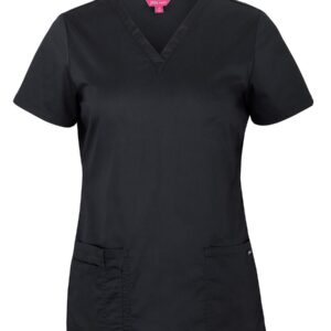 JB's wear JB's LADIES PREMIUM SCRUB TOP BLACK - 06