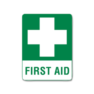 Medium Poly First Aid Sign 45 x 30cm