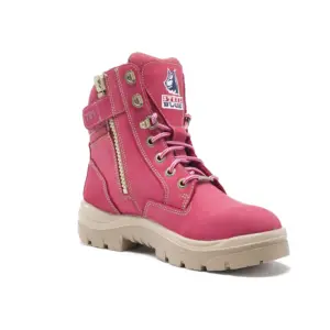 Steelblue Southern Cross Zip Ladies Boots Pink