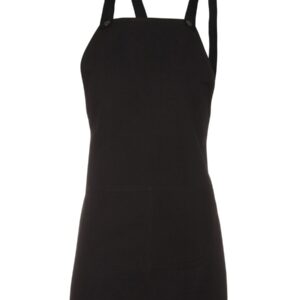 JB's wear JB's CROSS BACK 65x71 BIB CANVAS APRON (WITHOUT STRAP) BLACK