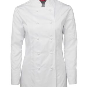 JB's wear JB's LADIES L/S CHEF'S JACKET WHITE-06