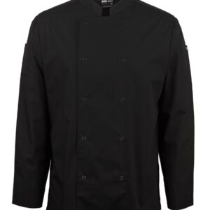 JB's wear JB's L/S SNAP BUTTON CHEFS JACKET BLACK-3XS