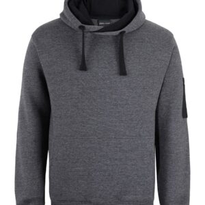 JB's wear JB's 350 TRADE HOODIE CHARCOAL MARLE/BLACK - 2XS