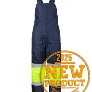 JB's wear JB's FREEZER BIB & BRACE WITH TAPE NAVY/LIME - S