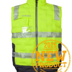 JB's wear JB's HV (D+N) GRAPHENE PUFFER VEST LIME/CHARCOAL-XS