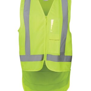 JB's wear JB's HV ZIP DROP TAIL H PATTERN (D+N) VEST LIME -2XS