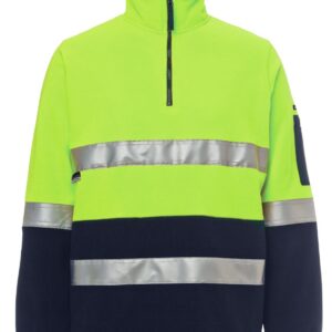 JB's wear JB's HV (D+N) 1/2 ZIP POLAR LIME/NAVY - 2XS