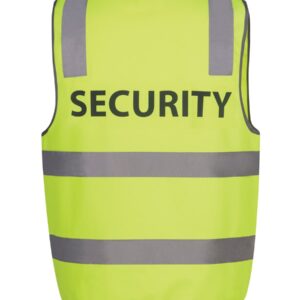 JB's wear JB's HV (D+N) SAFETY VEST PRINT SECURITY LIME -S