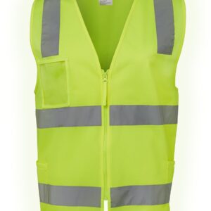 JB's wear JB's HV (D+N) ZIP SAFETY VEST LIME - 2XS