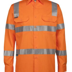 JB's wear JB's HV (D+N) L/S 150G VIC RAIL W/SHIRT ORANGE -XS