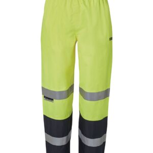 JB's wear JB's HV (D+N) PREMIUM RAIN PANT LIME/NAVY - XS