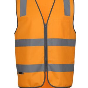 JB's wear JB's AUST. RAIL (D+N) ZIP SAFETY VEST ORANGE - 2XS