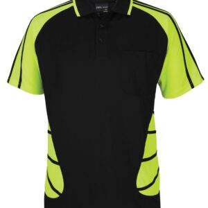 JB's wear JB's STREET SPIDER POLO BLACK/LIME - 2XS