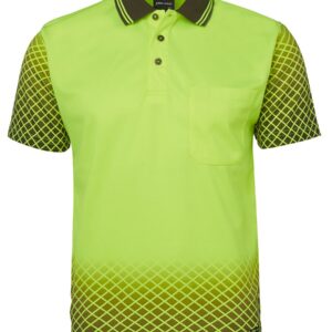 JB's wear JB's HV 4602.1 NET SUB POLO LIME/BLACK - XS