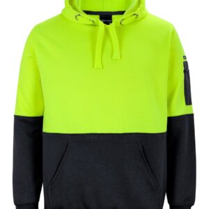 JB's wear JB's HV PULL OVER HOODIE LIME/BLACK - XS
