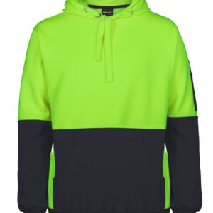 JB's wear JB's HV 330G PULL OVER HOODIE LIME/BLACK - S