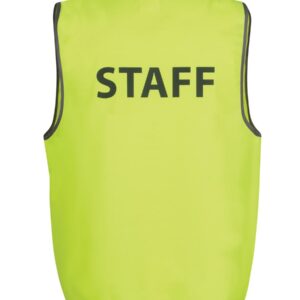 JB's wear JB's HV SAFETY VEST PRINT STAFF LIME-S