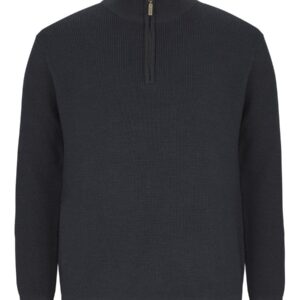 JB's wear JB's CHUNKY 1/2 ZIP JUMPER BLACK - 3XS