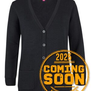 JB's wear JB's LADIES ANTI-BACTERIAL ISO 20645 CARDIGAN BLACK - 08