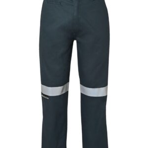 JB's wear JB's M/RISED WORK TROUSER WITH REFLECTIVE TAPE GREEN -67R