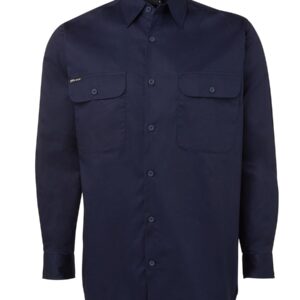 JB's wear JB's L/S 150G WORK SHIRT NAVY-2XS