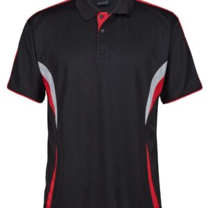 Podium PODIUM COOL POLO BLACK/RED/GREY -3XS