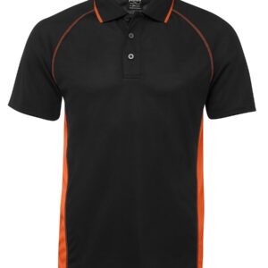 Podium PDM COVER POLO BLACK/ORANGE - S
