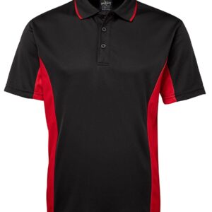 Podium PODIUM C/TRAST POLO BLACK/RED-S