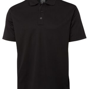 Podium PODIUM S/S POLY POLO BLACK -2XS