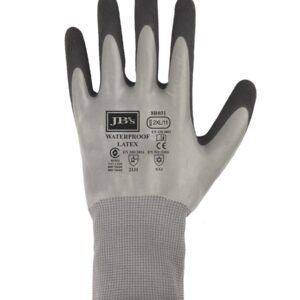 JB's wear JB's WATERPROOF DBL LATEX COATED GLOVE 5PK GREY/BLACK-S-07