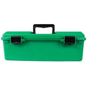 AEROCASE Green Plastic Tacklebox with 1 Liftout Tray 23 x 40 x 14.5cm