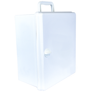 AEROCASE Large White Plastic Cabinet with Knob Closure 32 x 37 x 18cm