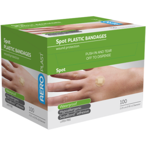 AEROPLAST Plastic Spot Dressings 2.25cm Diameter Box/100